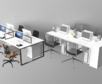 Modern Office Desk And Chair-ID:456108093