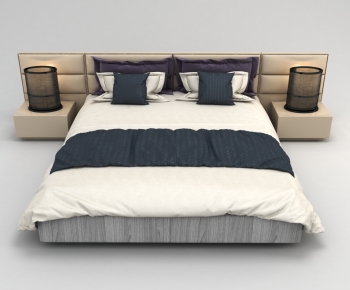 Modern Double Bed-ID:113945016