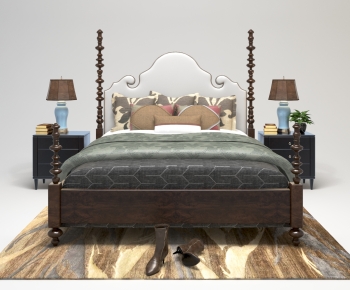 American Style Double Bed-ID:822865966