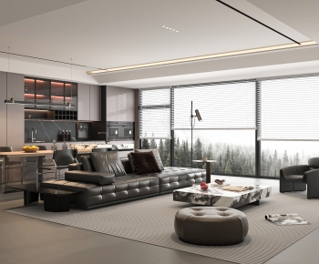 Modern A Living Room-ID:701026924