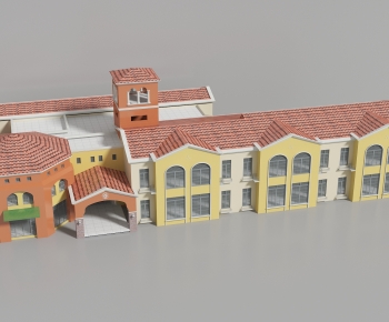 Simple European Style School Building-ID:584892998