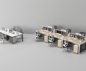 Modern Office Desk And Chair-ID:147347934