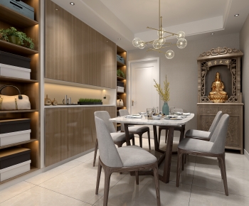 Nordic Style Dining Room-ID:808132892