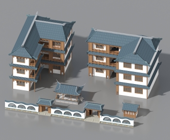 New Chinese Style Residential Building-ID:625960884