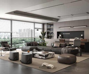 Modern A Living Room-ID:562459956