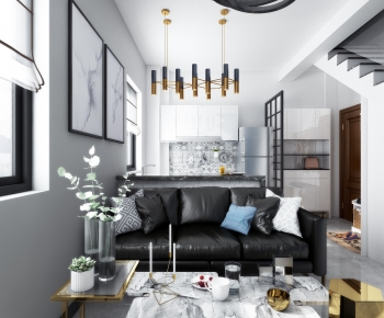 Nordic Style A Living Room-ID:465162041