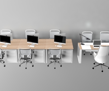 Modern Office Desk And Chair-ID:255197056