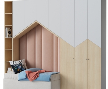 Nordic Style Child's Bed-ID:565165043