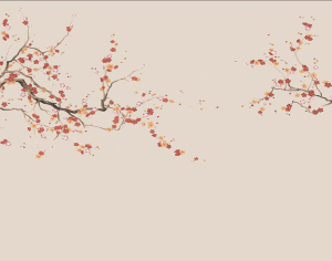 中式植物壁画贴图-ID:327590948