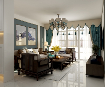 New Classical Style A Living Room-ID:850429068