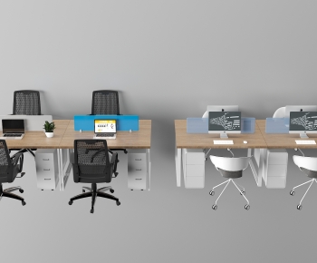 Modern Office Desk And Chair-ID:682985074