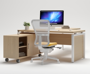 Modern Office Desk And Chair-ID:232491972