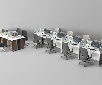 Modern Office Desk And Chair-ID:409471999