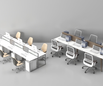 Modern Office Desk And Chair-ID:323694941