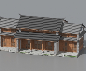 Chinese Style Building Appearance-ID:442226897