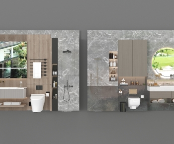 Modern Bathroom Cabinet-ID:707560062