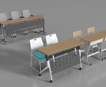 Modern Computer Desk And Chair-ID:279813053