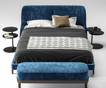 Modern Double Bed-ID:657810932