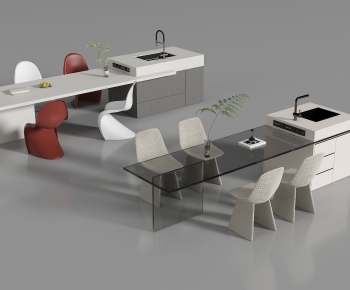 Modern Dining Table And Chairs-ID:152148011