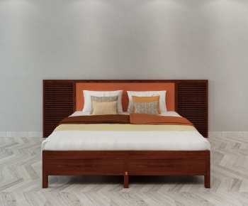 Modern Double Bed-ID:805944927