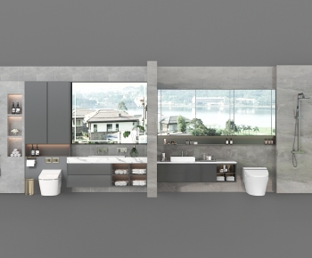 Modern Bathroom Cabinet-ID:917675021