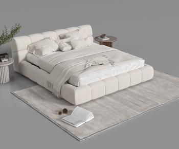 Modern Double Bed-ID:830390935