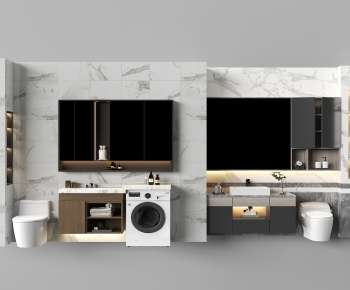 Modern Bathroom Cabinet-ID:279670006