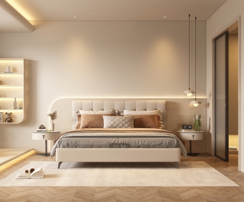 Wabi-sabi Style Bedroom-ID:209139114