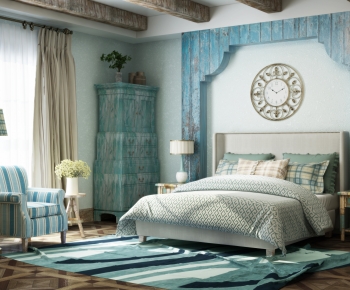 Mediterranean Style Bedroom-ID:958837995