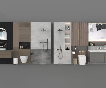 Modern Bathroom Cabinet-ID:139866113