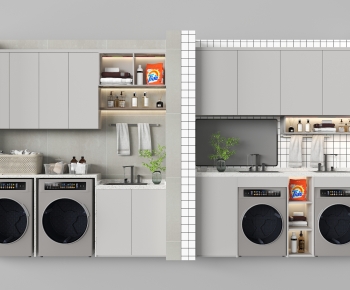 Modern Laundry Cabinet-ID:118913895