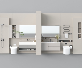 Modern Bathroom Cabinet-ID:881697895