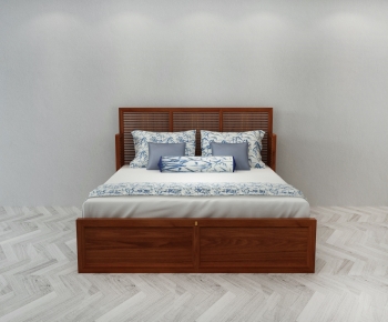 Modern Double Bed-ID:940140014