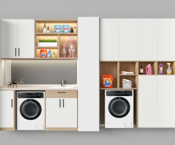 Modern Laundry Cabinet-ID:704003102