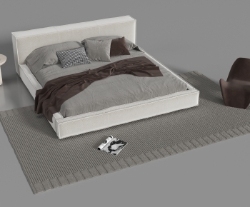 Modern Double Bed-ID:346867084