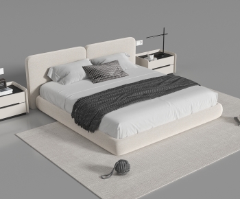 Modern Double Bed-ID:120749537