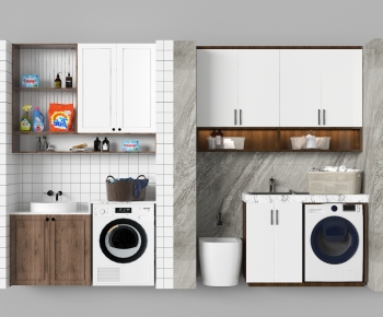 Modern Laundry Cabinet-ID:994738103