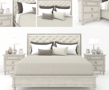 Simple European Style Double Bed-ID:546247961