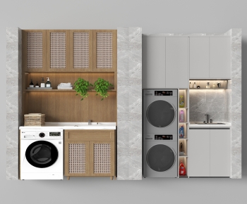 Modern Laundry Cabinet-ID:322124969