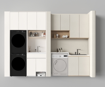 Modern Laundry Cabinet-ID:913529458