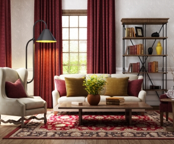 American Style Sofa Combination-ID:461009038