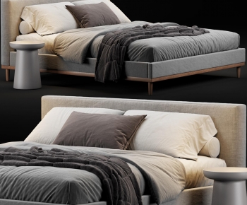 Modern Double Bed-ID:210680016