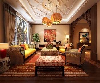 Southeast Asian Style A Living Room-ID:342633013