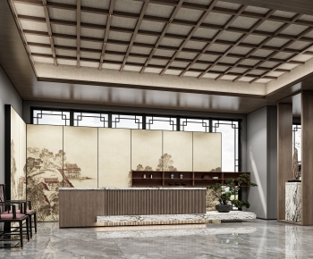 New Chinese Style Lobby Hall-ID:935690462