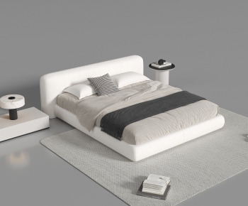 Modern Double Bed-ID:684564111