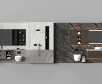 Modern Bathroom Cabinet-ID:115639934