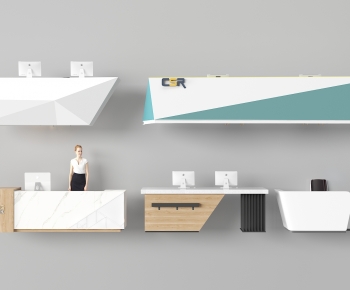 Modern Reception Desk-ID:609366892