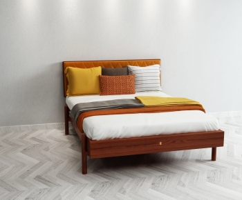 Modern Double Bed-ID:544373999