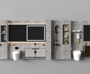 Modern Bathroom Cabinet-ID:430893901