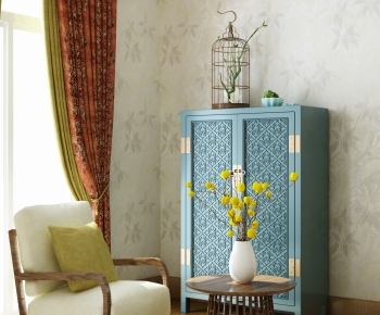 New Chinese Style Side Cabinet-ID:276971104